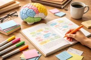 Técnicas de memorización para estudiar con esquemas visuales y repaso activo