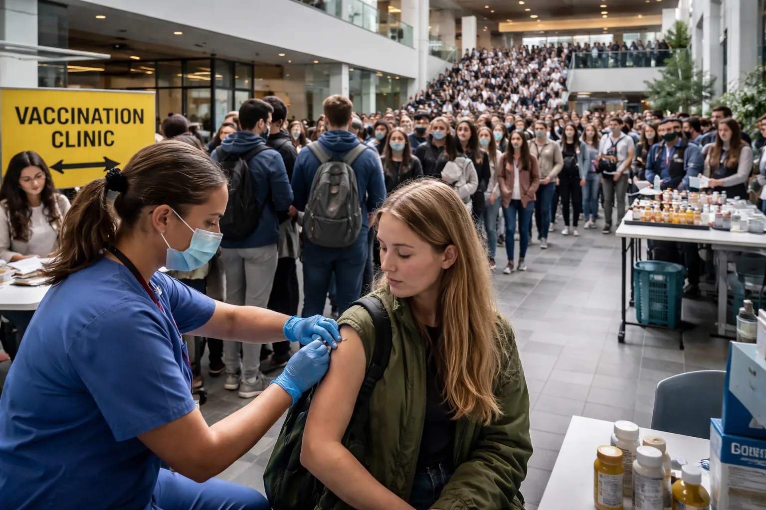 brote de meningitis en Kent en universidad con vacunación masiva de estudiantes