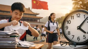China reduce presión académica en escuelas con menos deberes, más descanso y menor carga escolar