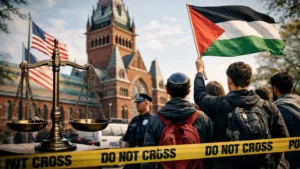 demanda contra Harvard en campus universitario de Estados Unidos con estudiantes y tensión legal educativa