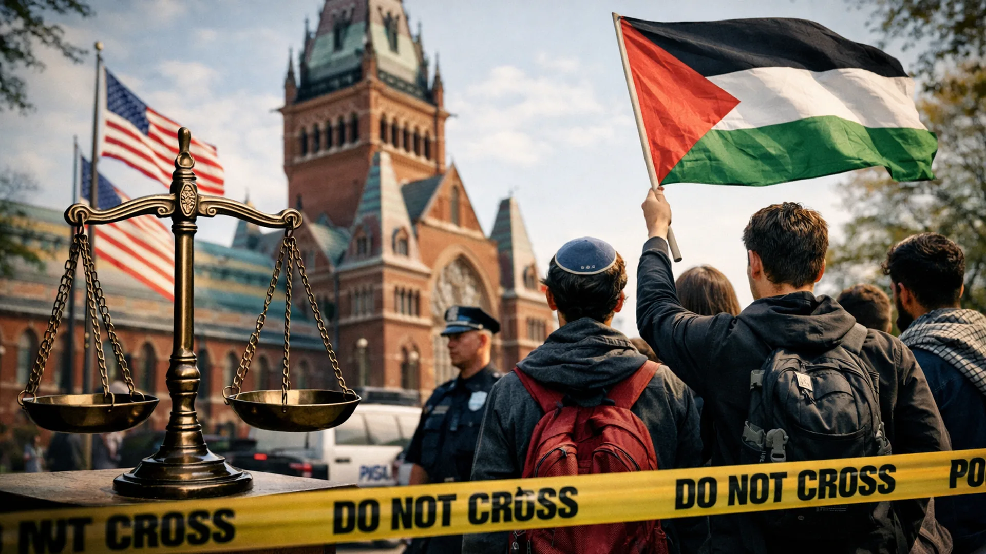 demanda contra Harvard en campus universitario de Estados Unidos con estudiantes y tensión legal educativa