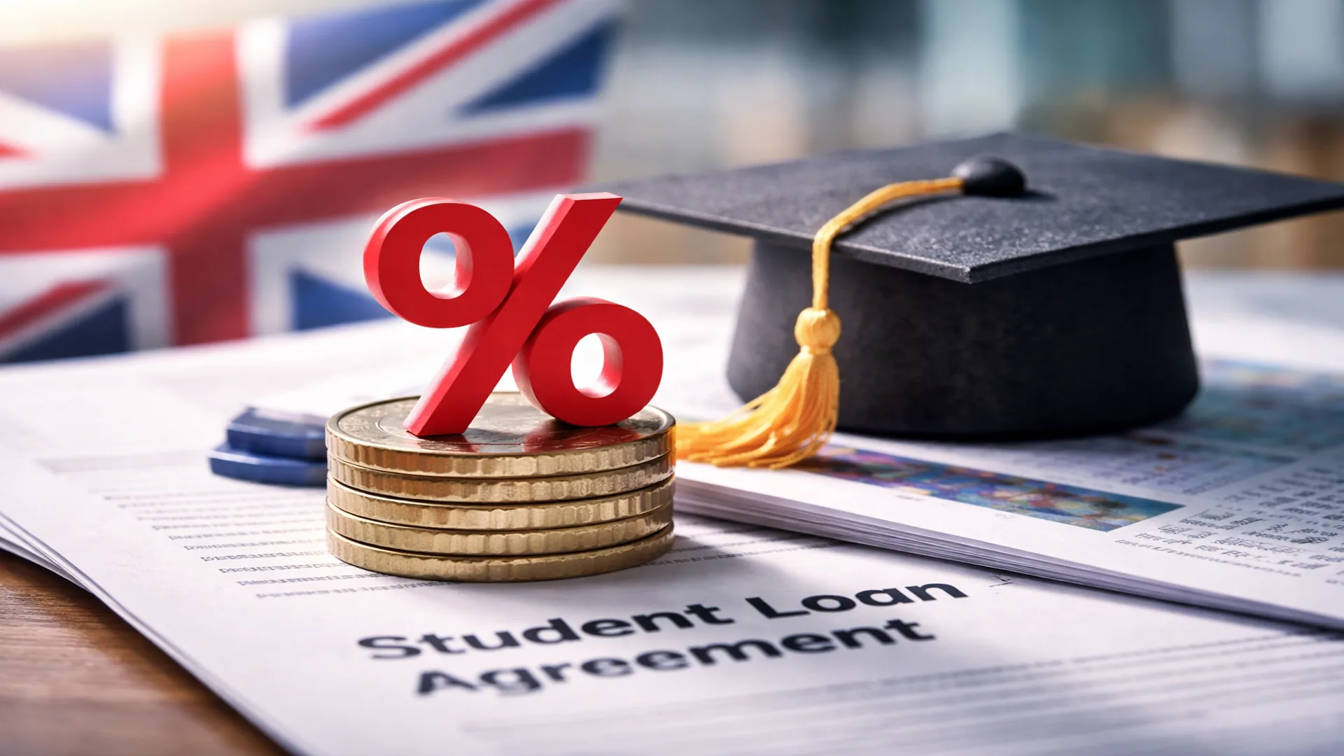 interés préstamos estudiantiles Reino Unido con límite del 6% y contexto financiero universitario